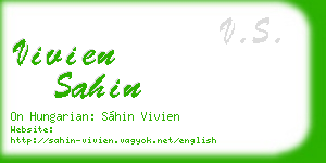 vivien sahin business card