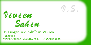 vivien sahin business card
